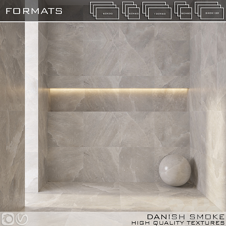 Керамическая плитка CERIM DANISH SMOKE - Кафель, Плитка - 3D модель