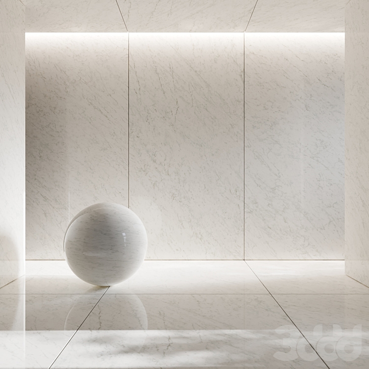 Плитка керамогранит Veined white - Кафель, Плитка - 3D модель