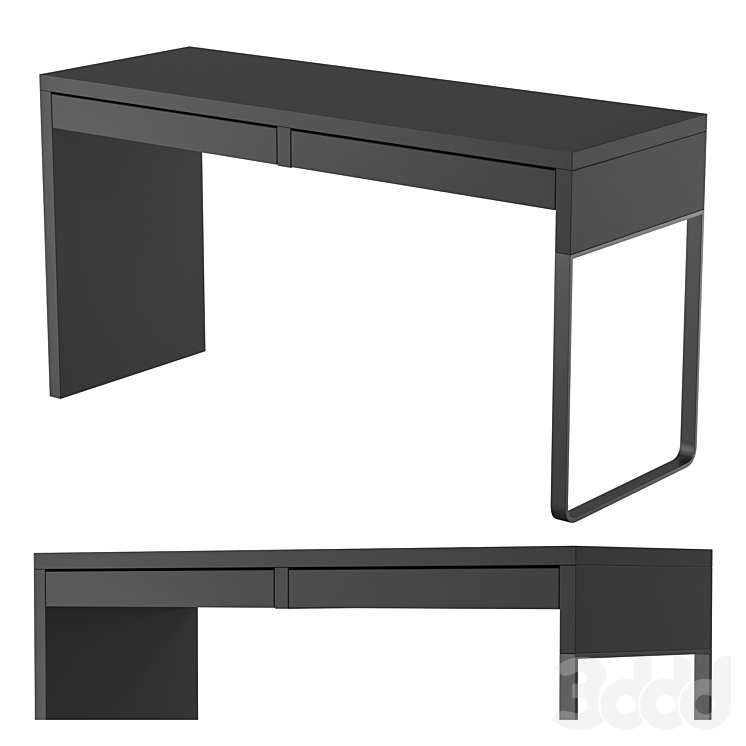 IKEA MICKE МИККЕ Письменный стол 2 Color - Офисная мебель - 3D модель