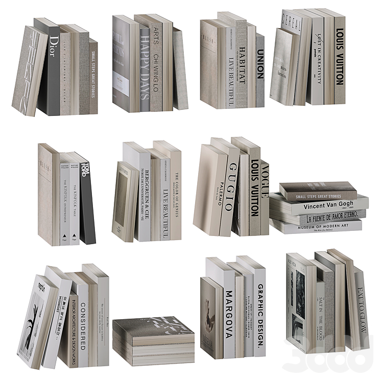 Книги декоративные - Книги - 3D модель