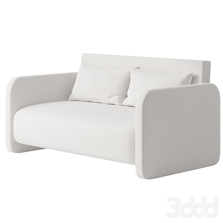 MADEVinnieLarge Double Sofa Bed, Ecru Диваны 3D модель
