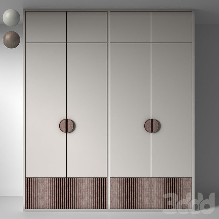 Modern wardrobe 02 - Шкафы - 3D модель