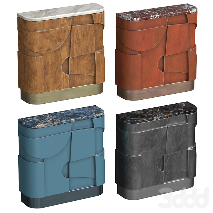 Набор хостес стоек. 4шт - Консоль - 3D модель