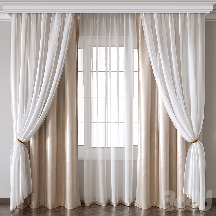 Curtain for Interior 013 - Шторы - 3D модель