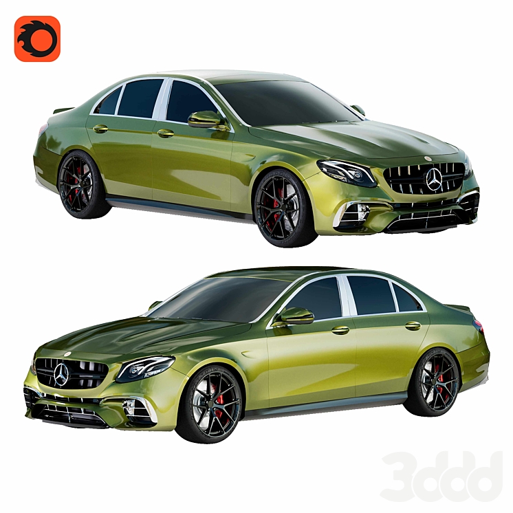 Mercedes E63S - Транспорт - 3D модель