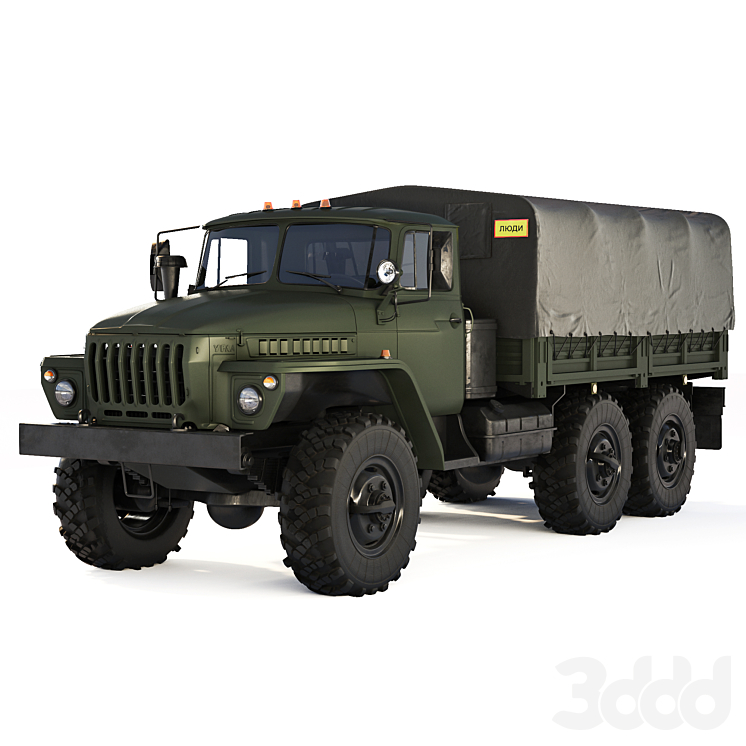 Урал 4320 3Д Модель