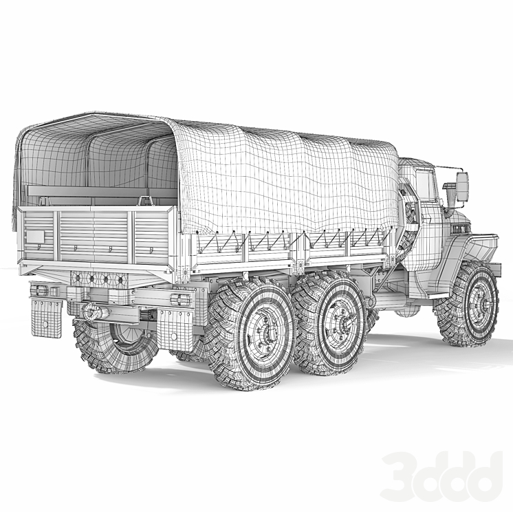 Урал 4320 3Д Модель
