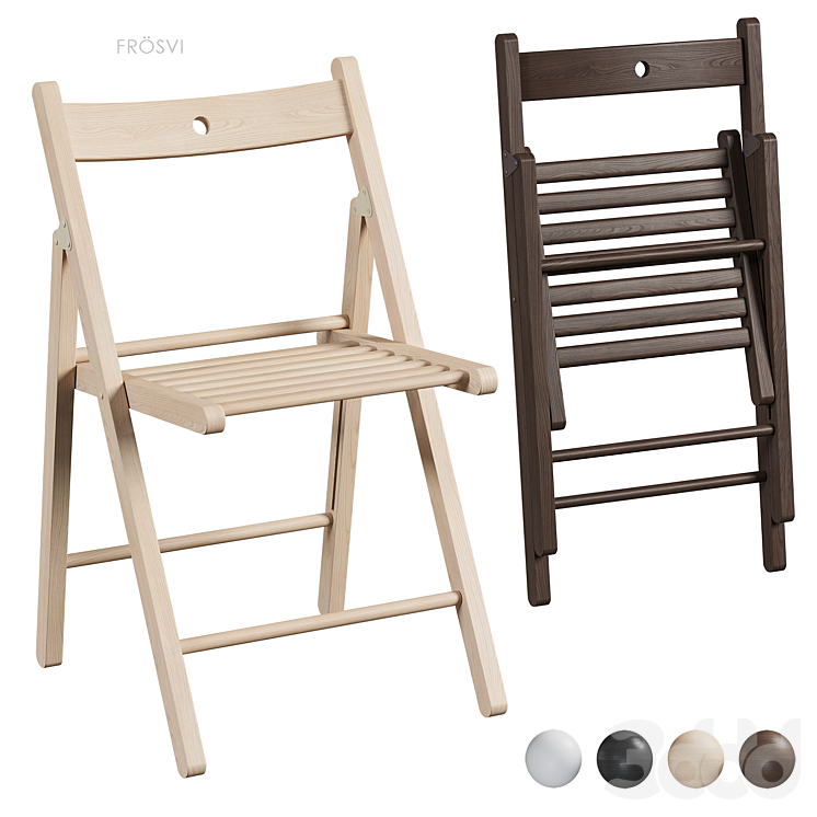 FROSVI IKEA складной стул - Стулья - 3D модель