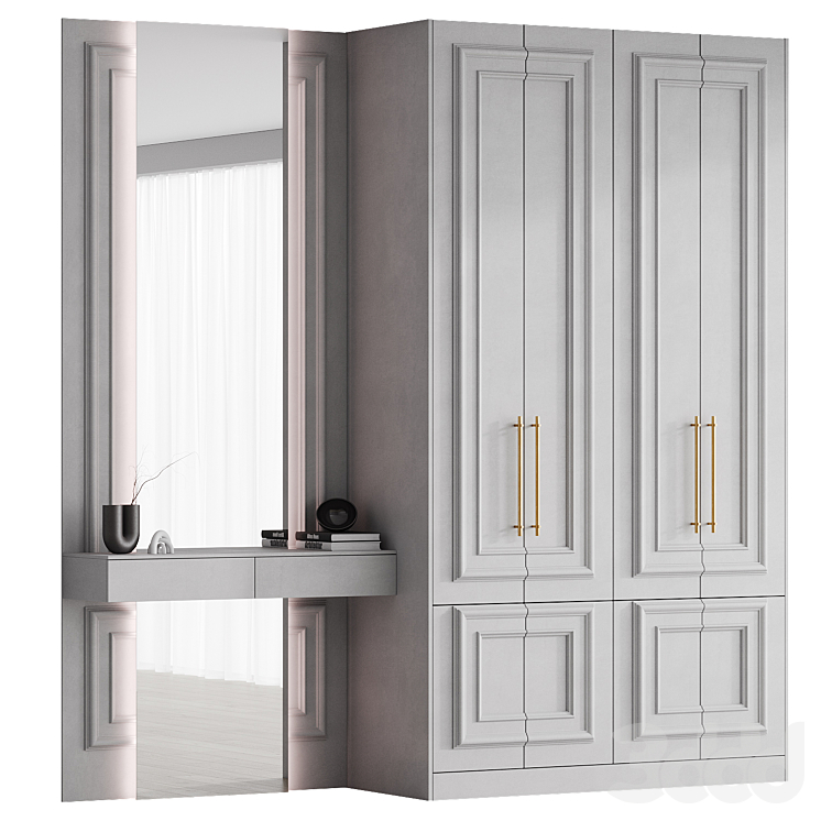 Шкаф 011 | Wardrobe - Шкафы - 3D модель
