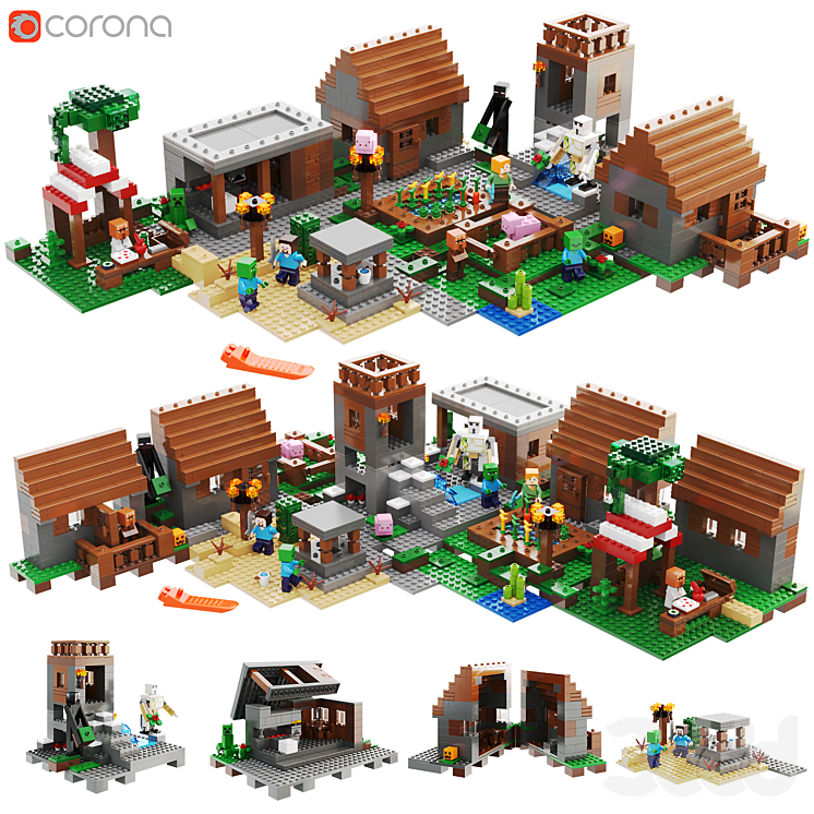 Lego minecraft the village 21128 sales