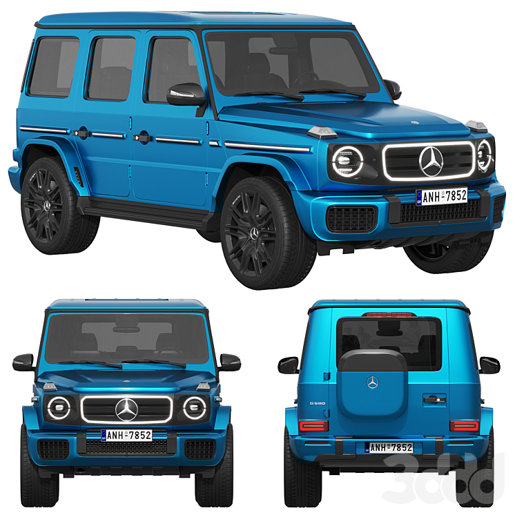 Mercedes-Benz G580 with EQ Technology - Транспорт - 3D модель
