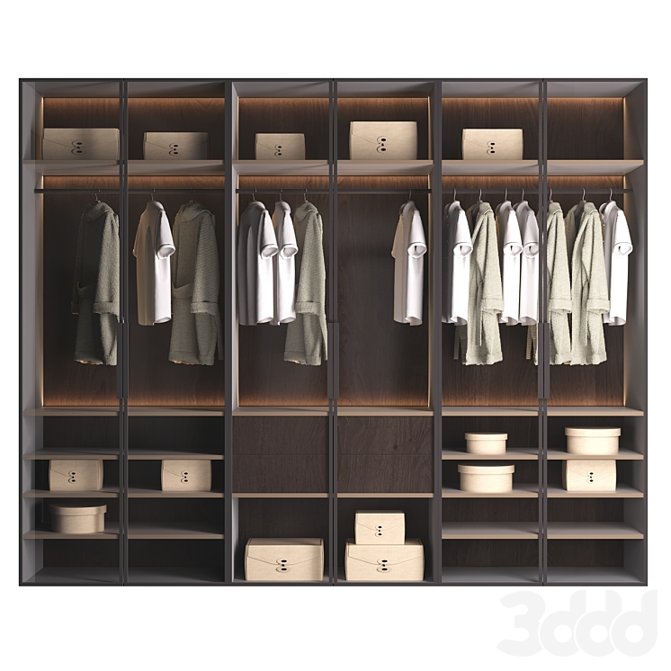 Wardrobe Naples - Шкафы - 3D модель
