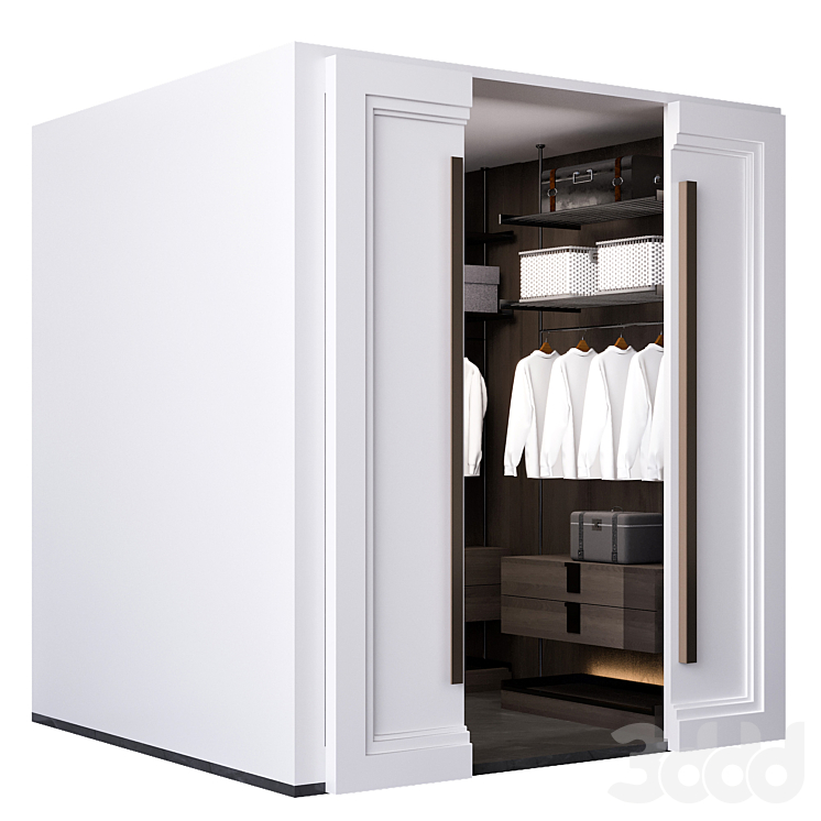 WARDROBE(CLOSET ROOM) NO64 - Шкафы - 3D модель