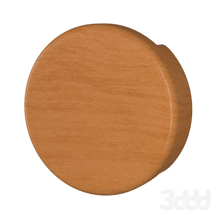 Светильник настенный деревянный круглый - Бра - 3D модель