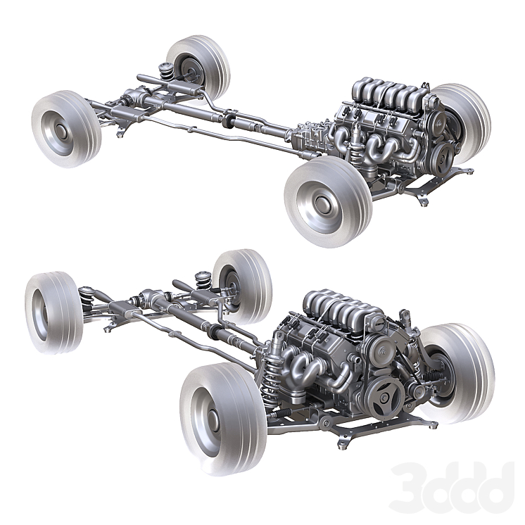 Car suspension - Транспорт - 3D модель