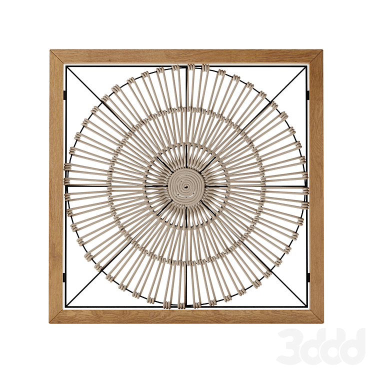 Декоративное панно Макраме картина - Другие предметы интерьера - 3D модель