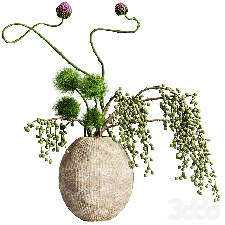 Flower In Vase Set 013 - Букеты - 3D модель