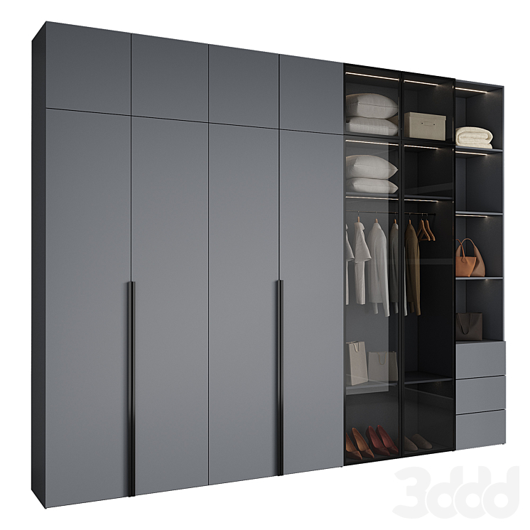 Furniture Composition Шкаф - Шкафы - 3D модель