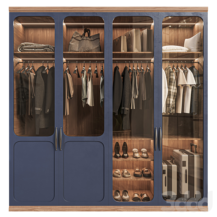 Wardrobe Set 17 - Шкафы - 3D модель