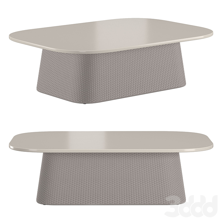 Rectangular Carousel Carousel rectangular low table - Столы - 3D модель