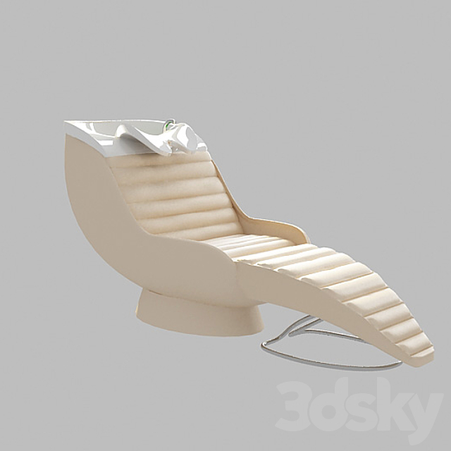 “profi” armchair-wash heads. furniture for hairdressing salon 3DSMax File - thumbnail 1