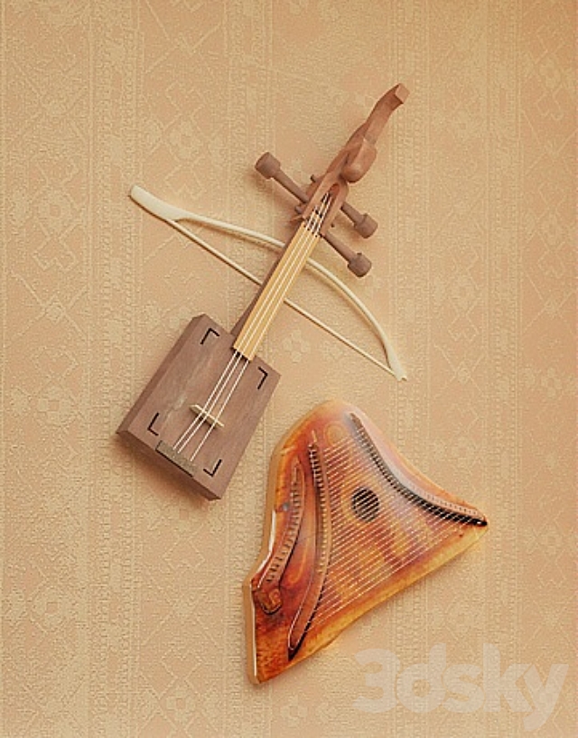 profi vintage folk instruments 3DSMax File - thumbnail 1