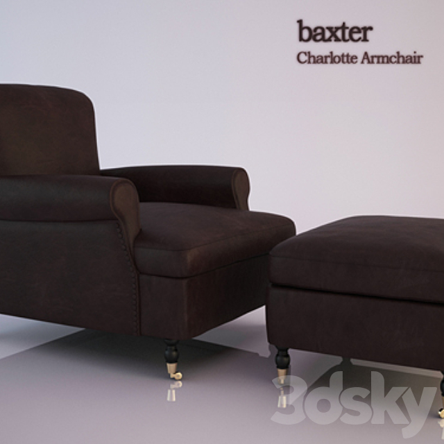 Baxter Charlotte Armchair 3DSMax File - thumbnail 1