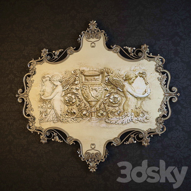 Bas-relief in the frame Free Download