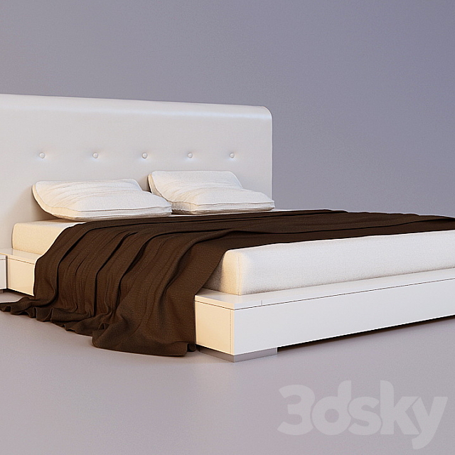 bed with two thumbs Bo Concept Beds-AQ00 3DSMax File - thumbnail 1