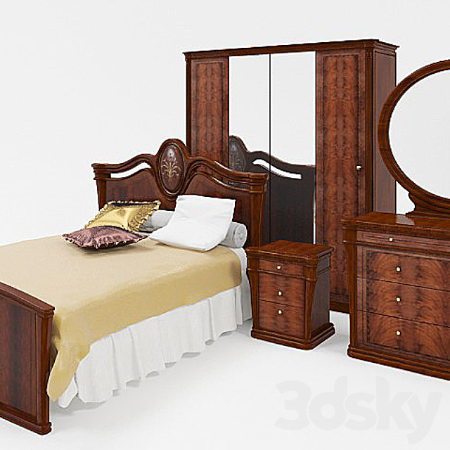 furniture for bedrooms 3DSMax File - thumbnail 1