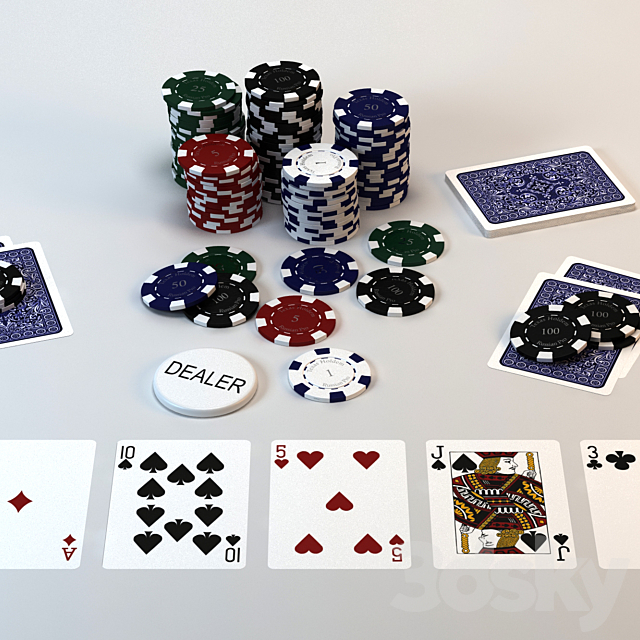Poker set 3DSMax File - thumbnail 1