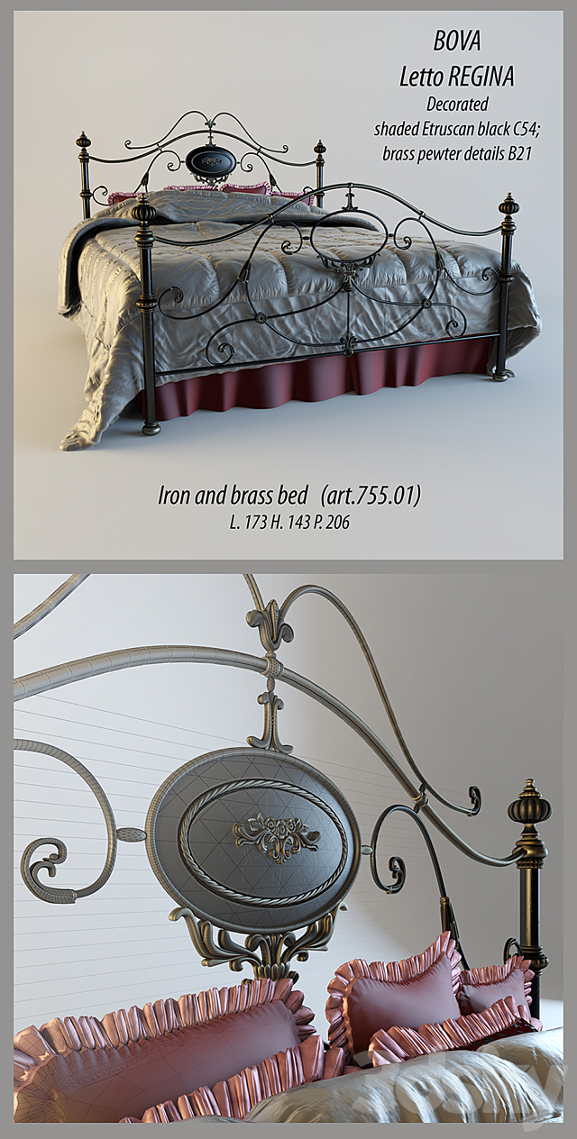 BOVA Letto REGINA 3DSMax File