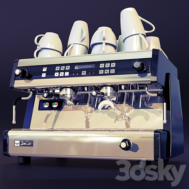 Espresso machine Dalla Corte Evolution 3DSMax File - thumbnail 1