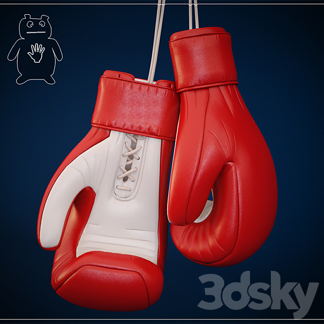 boxing gloves 3DSMax File - thumbnail 1
