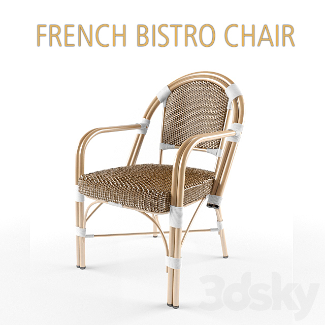 The french Bistro chair 3DSMax File - thumbnail 1