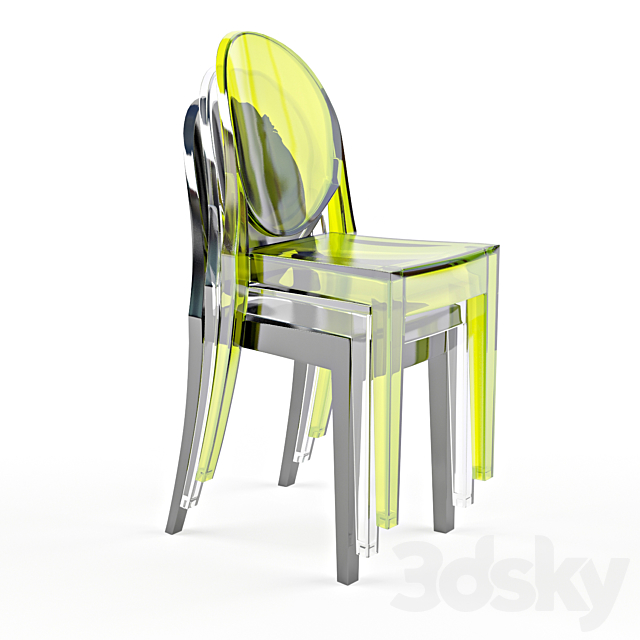 Kartell _ Victoria Ghost Chair 3DSMax File - thumbnail 1