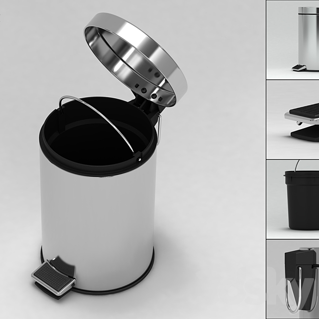 Bucket with pedal 3DSMax File - thumbnail 1