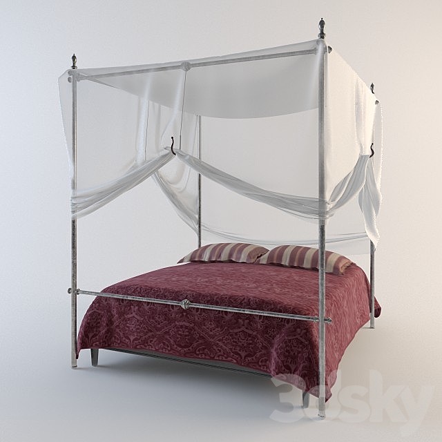 PROFI Bed with canopy 3DSMax File - thumbnail 1