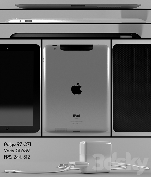 Apple IPAD New 3DSMax File - thumbnail 1