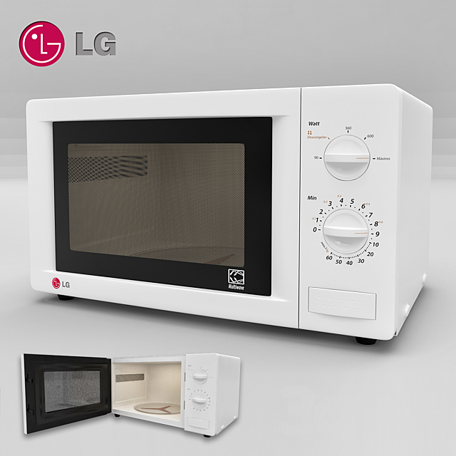 LG microwave oven 3DSMax File - thumbnail 1