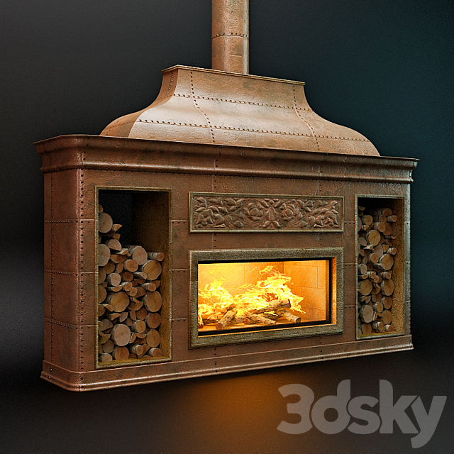 Copper fireplace Free Download