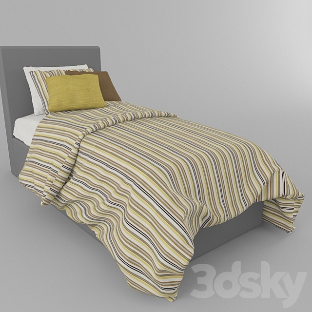 Bed linen 3DSMax File - thumbnail 1