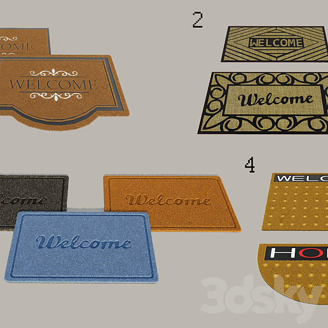 Holders Welcome mats 3DSMax File - thumbnail 1