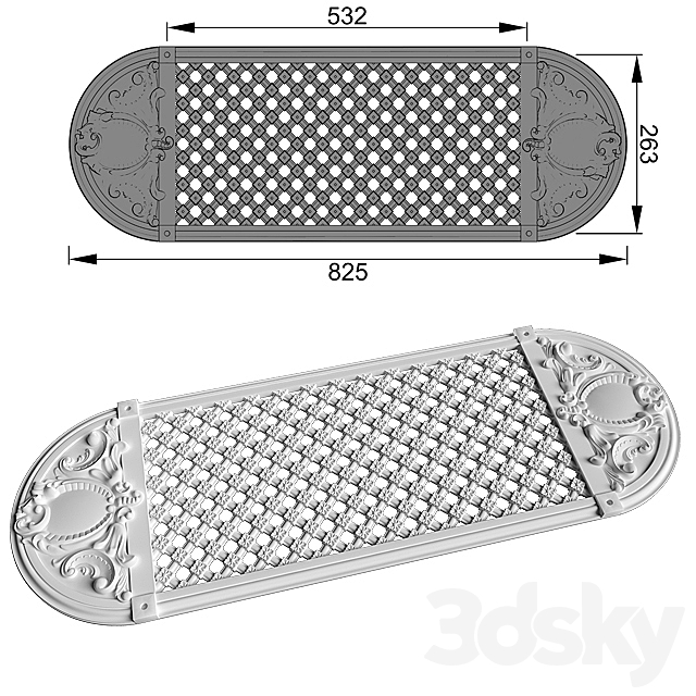 Vent Grill plastic and gypsum Free Download