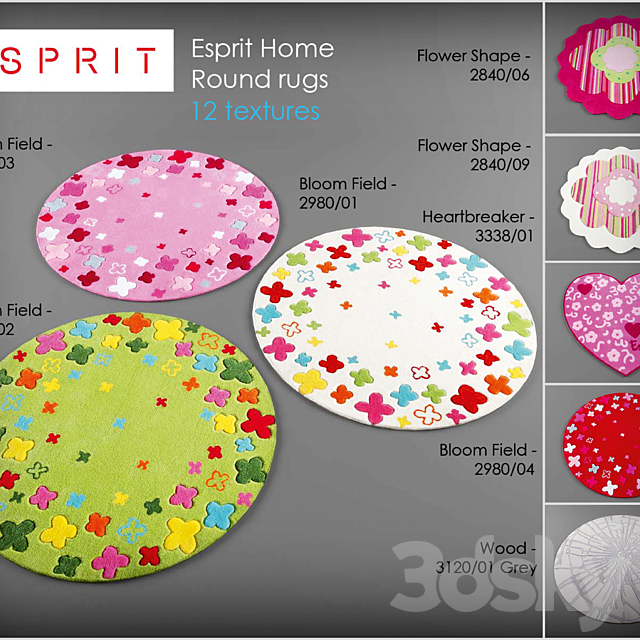 Esprit rugs collection 3DSMax File - thumbnail 1