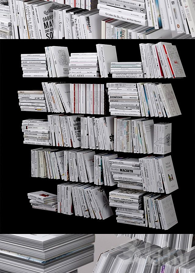 200 white papers 3DSMax File - thumbnail 1
