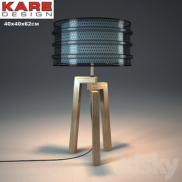 kare design – wire tripod 3DSMax File - thumbnail 1