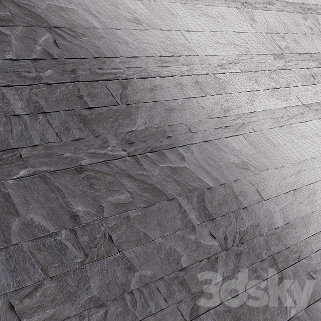 Decorative Slate stone texture blue 3DSMax File - thumbnail 1