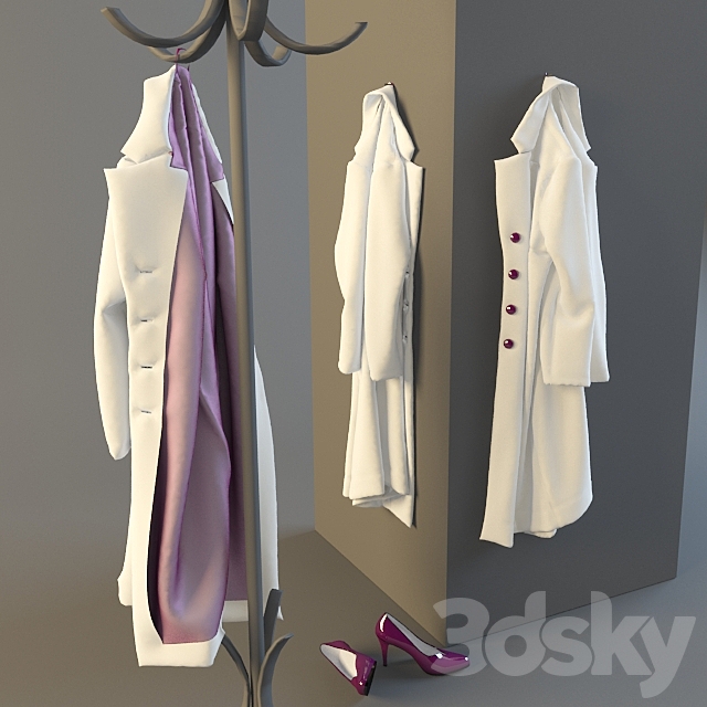 a coat on a hanger 3DSMax File - thumbnail 1