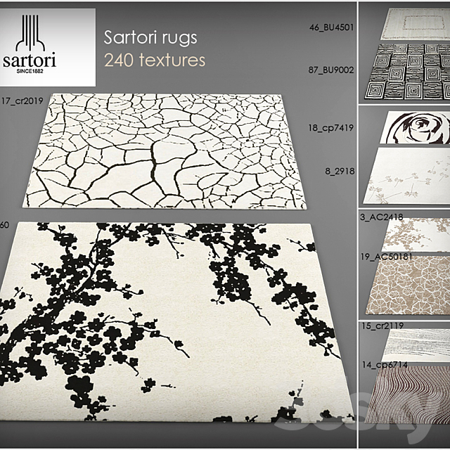 carpet rugs collection 3DSMax File - thumbnail 1